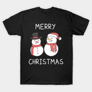 Merry Christmas Snowman T-Shirt